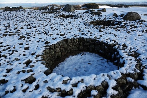 Cairnpapple Hill, Bathgate, nr. Edinburgh, 11.2.18. A prehistoric burial complex from the Neolithic 