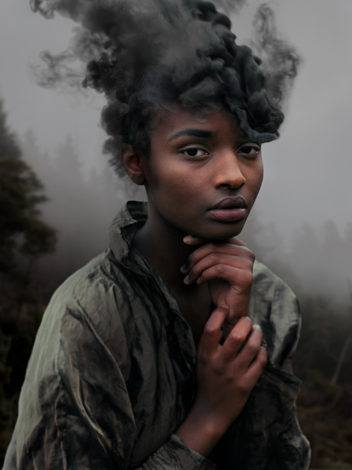 davidspixelchaos: Wildfire, 2015. M: Carmel Uwase @ Flag Models