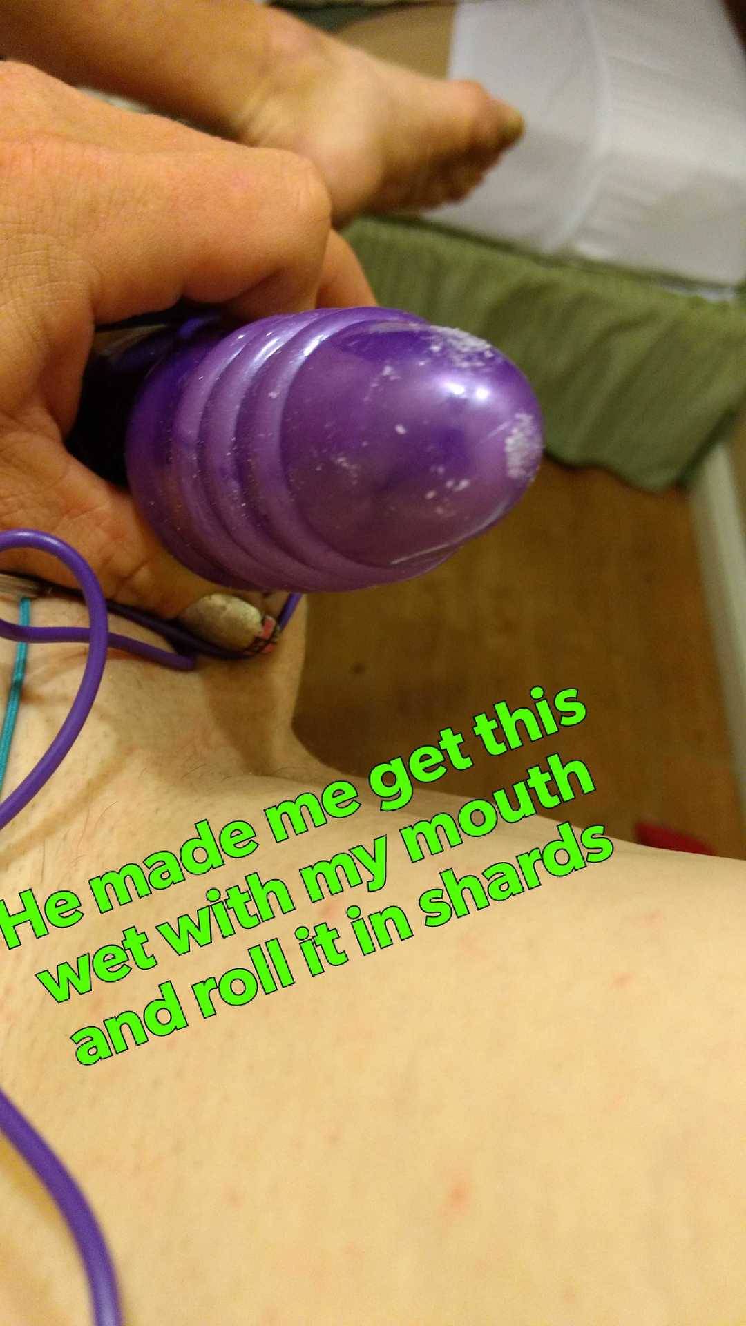 femininized-by-meth:  Been having creative and I really did break his new bong…