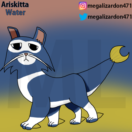 Friskit Has Evolved Into Ariskitta! 0o0 It's Based On A Literal Catfish And An Aerobic Swimmer.Ariskitta