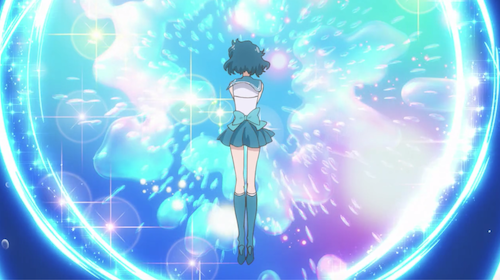 sailormoonblue:Sailor Mercury Transformation S3E27
