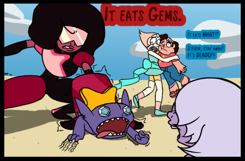 stmabt:Looky there, I made a funny. Also, I’m still pretty addicted to STEVEN UNIVERSE.Sableye belon