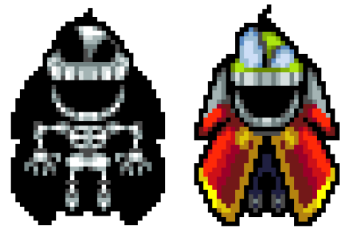 smallmariofindings: Unused sprites of Fawful being hit with electricity, found in the data of Bowser