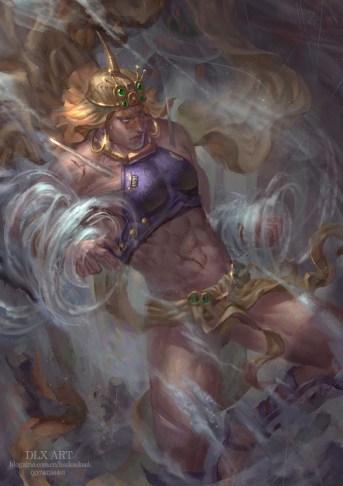 homo-for-jotaro:Amazing Pillar Men paintings by DLX Art
