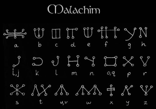 chaosophia218: Ancient Alphabets.Thedan Script - used extensively by Gardnerian WitchesRunic Alphabe