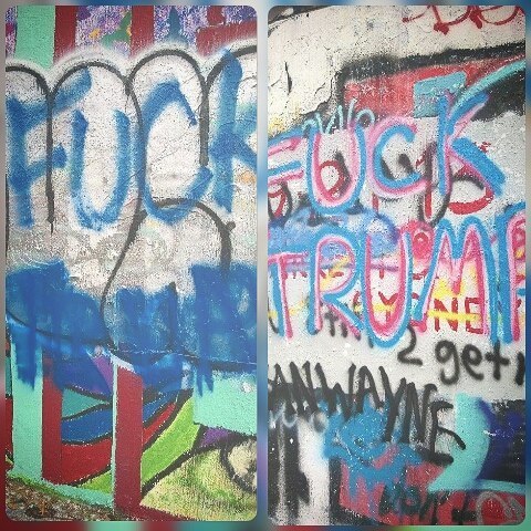 #fucktrump #dumptrump #notmypresident #34thstreetwall (at 34th Street Wall)