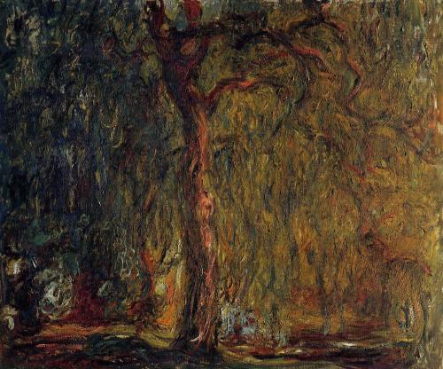 Weeping Willow  - Claude Monet ( 1921 - 1922) rightWeeping Willow  - Claude Monet ( 1918 - 1919)   l