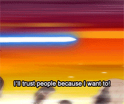 queenofthecute:  yuritsukikage: Favourite Junni Kokki Scenes - Youko's words to Aozaru “It doesn’t matter if he wasn’t. He still saved my life and that won’t change.  This scene is so important to me. Twelve Kingdoms (and AtLA) taught me to