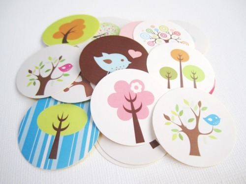 Tree and Bird Stickers, $6.40