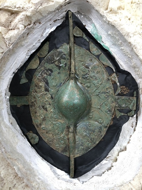 Celtic shield uncovered near Pocklington in Yorkshire, 3rd-2nd century BC