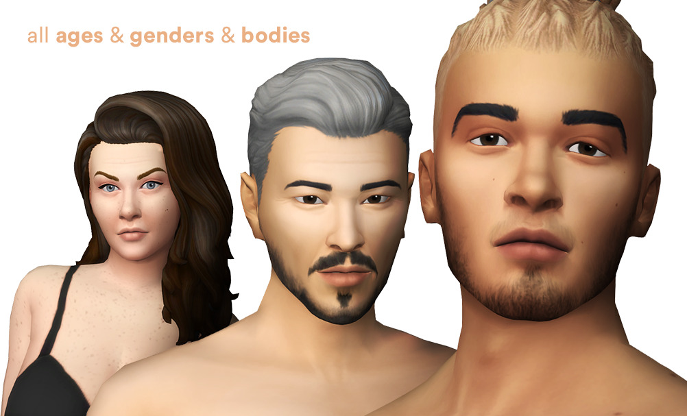 sims 3 default skin with nipples