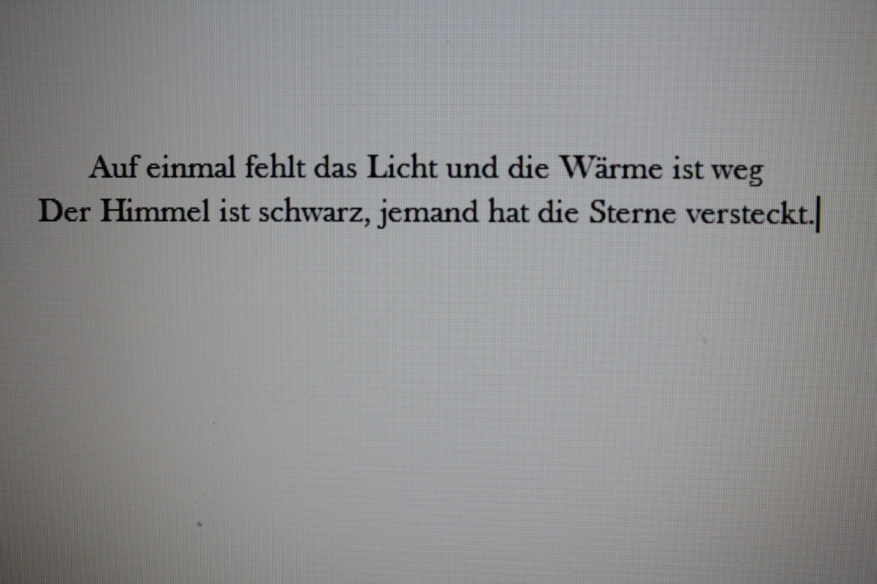 auf das was war