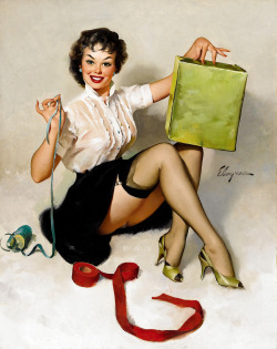 gameraboy:  A Neat Package by Gil Elvgren,