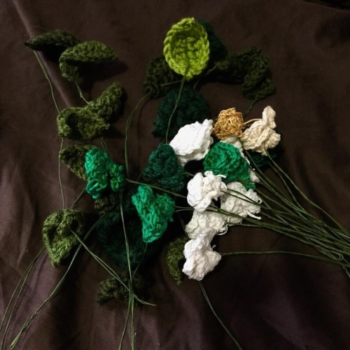 Flowers for nuptials. 8 months and counting. #crochet #wedding #gettingmarried #flowers #floral #cro