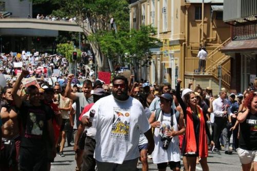 decolonizingmedia:  fughtopia:  White Australia’s black history front and centre at G20 summit, Brisbane  FIST TO THE SKY. 