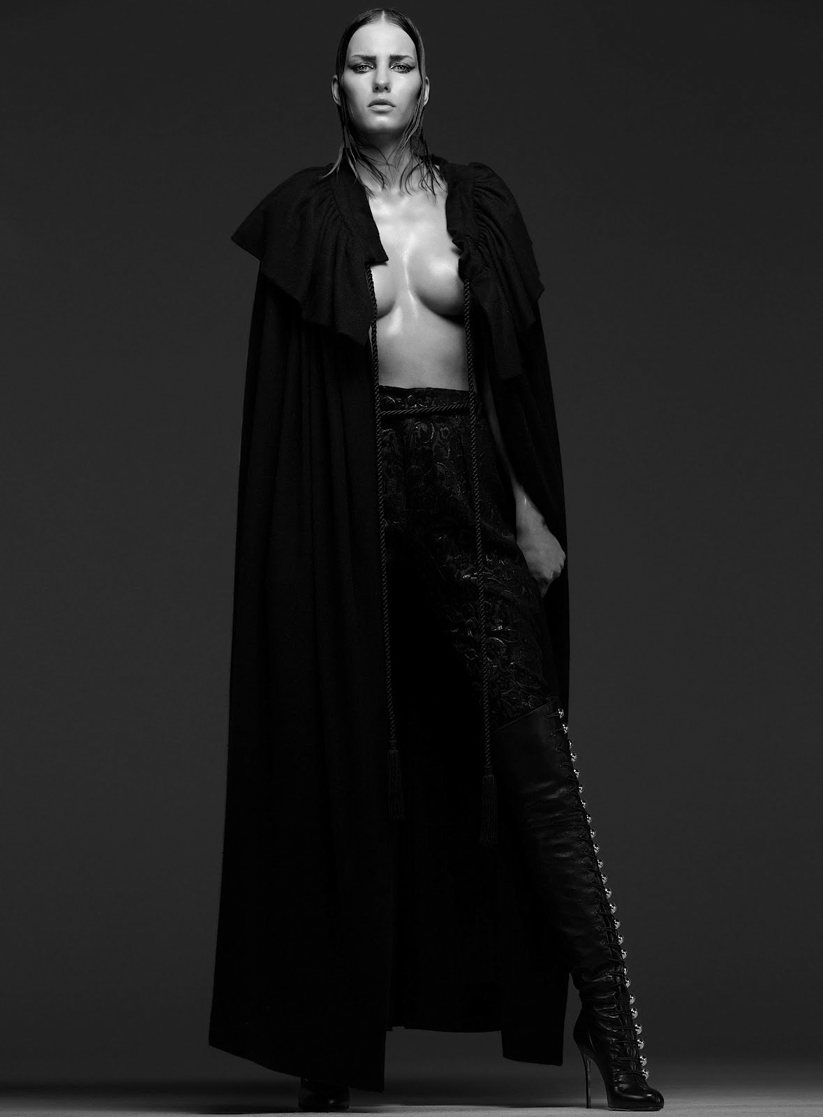 strangelycompelling:  Model - Marique SchimmelPhotography - Steven PanStylist- Sissy