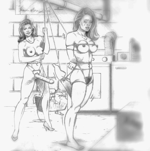 Horny wifes waiting for the clothes to dry&hellip;. the kinky strapon way&hellip;.