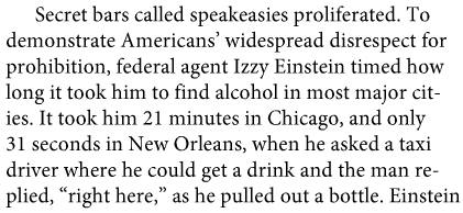 xandrachantal:  ayellowbirds:  gutsygumshoe: this is in my history book about prohibition in the 1920s and i’m laughing so hard oh my gooooood i love how popular media makes speakeasies out to be incredibly secretive and impossible to find and this