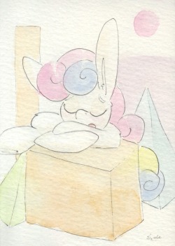 slightlyshade:This little pony is sleeping