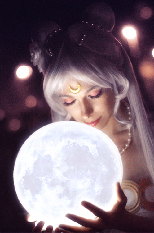  “The moonlight carries the message of love.”   Night photo of my Princess Serenity from ColossalCon