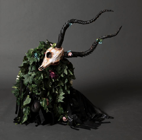 paralititanstromeri:luri-doodles:The Ultimate EvolutionCrafted from wire, paper, faux plants, garbag