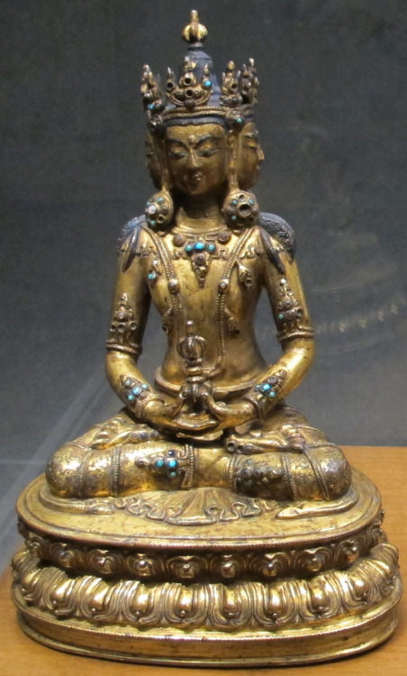 Statuette of Vairocana, a celestial buddha, Tibet, 16th-17th century