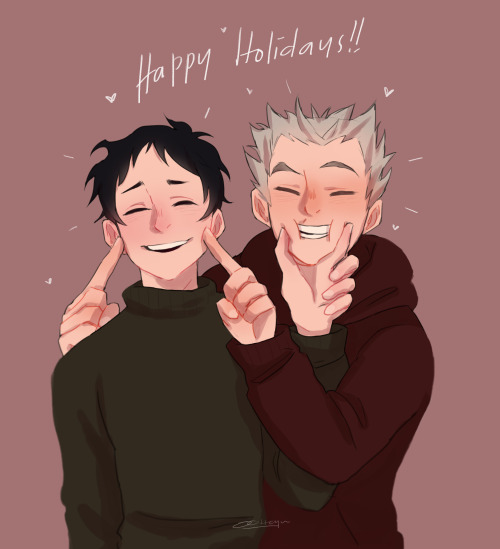 001teyu: Happy holidays!!!!! (finally jfc som bokuaka aaaaaaAAA)