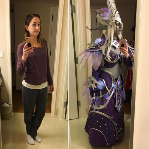 Cosplay: Nightborne Heritage armorVideo Game: World of WarcraftCosplayer: CandacedoesCosplayIns