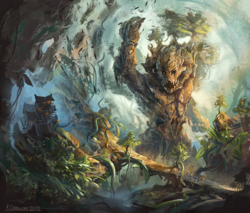 awesomedigitalart:  Raging elemental by najtkriss 