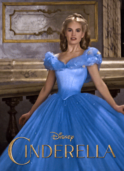 dailyflicks: Disney Princesses in Live Action RemakesLily James as Cinderella in Cinderella (2015)Em