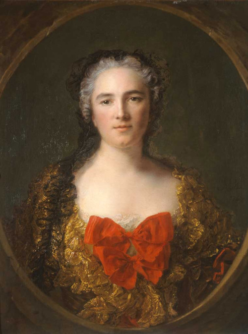 history-of-fashion:1749 Jean-Marc Nattier - Marquise de Dreux-Brézé (Musée de la Chartreuse de Douai