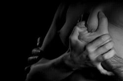 Touch, caress, then hold her hard. Let her know who you are!!1