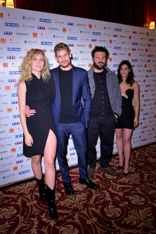 Evelyne Brochu, Jeremie Laheurte, Thibaut Evrard and Eugenie Derouand attend the &ldquo;Trophees