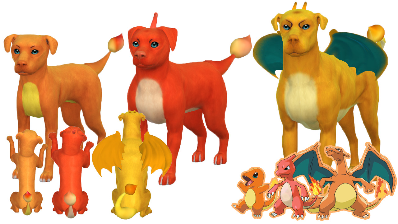 Sims 4 Cats And Dogs Charmander Evolution Line Cc The Alleged Simmer