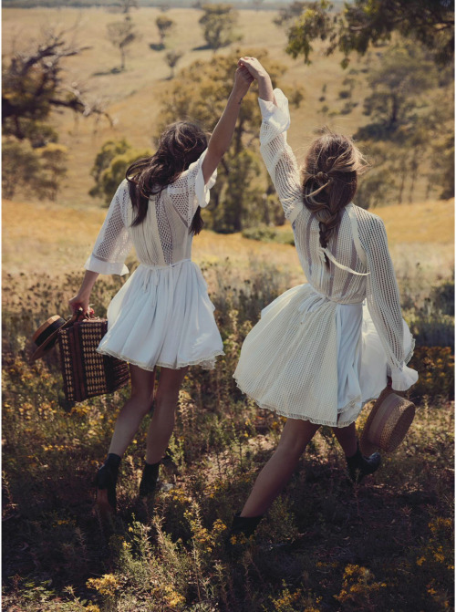 poisoned-apple: - lost in time: teresa palmer and phoebe tonkin by will davidson for vogue australia