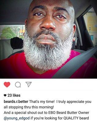 black-exchange:  E.B.O Beard Butterwww.etsy.com/shop/ebobeardbutter // IG: ebobeardbutter // Facebook: E.B.O Beard Butter✨#EBOBeardButter is 1 of the best grooming products on the market! Not only does it enhance the quality of your beard, it enhances