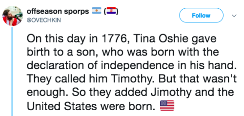 anzekopistar: Happy 4th of July to American Hero Timothy Jimothy Oshie