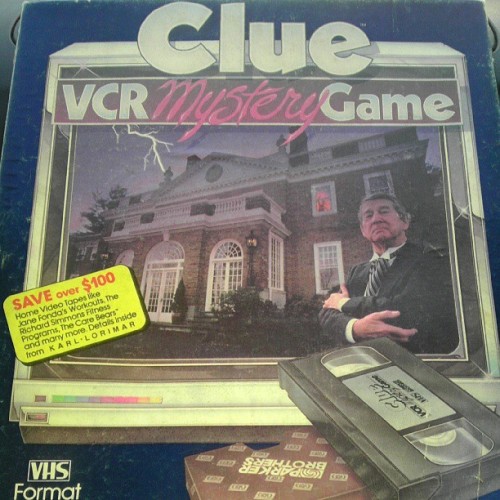 Goodwill find of the day. #clue #VHS #childhood