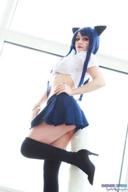 hotcosplaychicks:  School Girl Ahri 2 Teach You A Lesson by MisaCosplayLove Follow us on Twitter - @hotcosplaychick