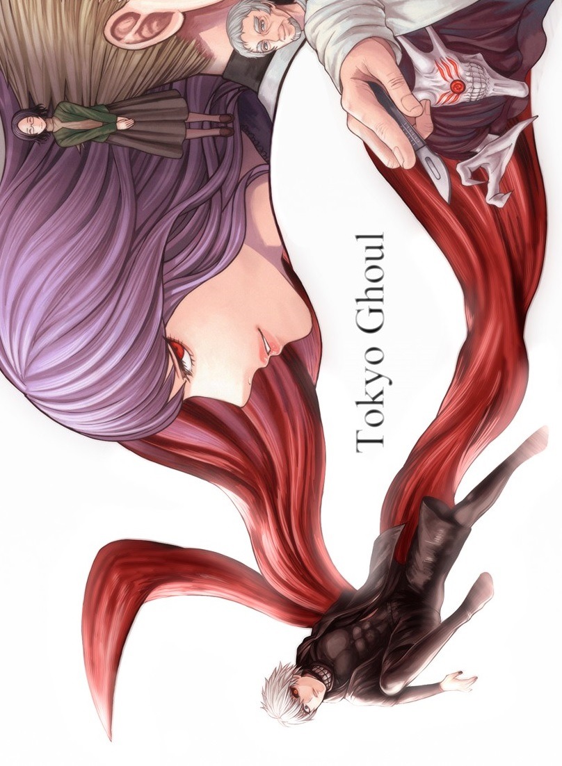 kenkamishiro:  Tokyo Ghoul by 吾妻 Permission to repost given by artist. 