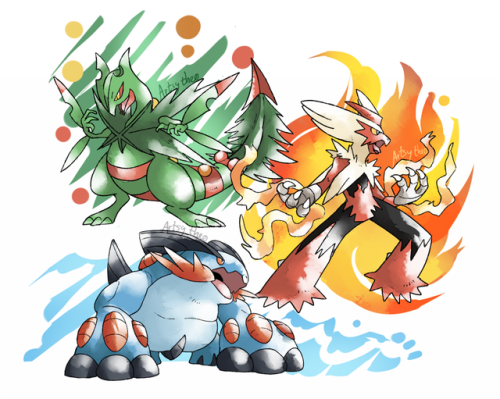 artsy-theo:Mega Evolutions (part 5)