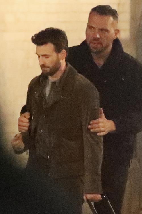 New Pictures for Chris from the set of Ghosted 