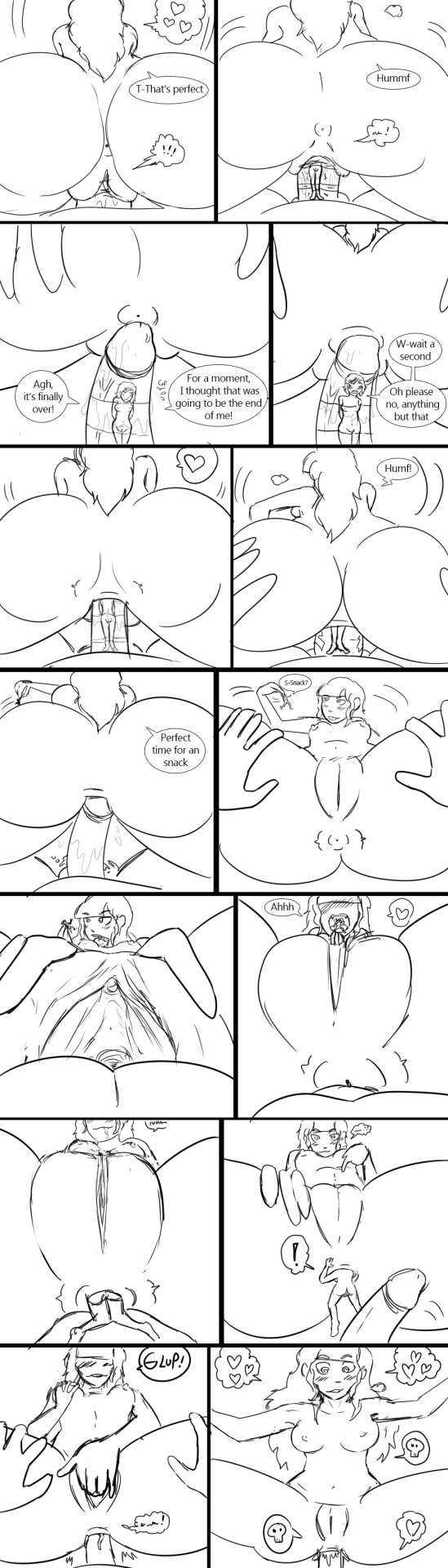 Accidental Anal Vore Comic Giantess