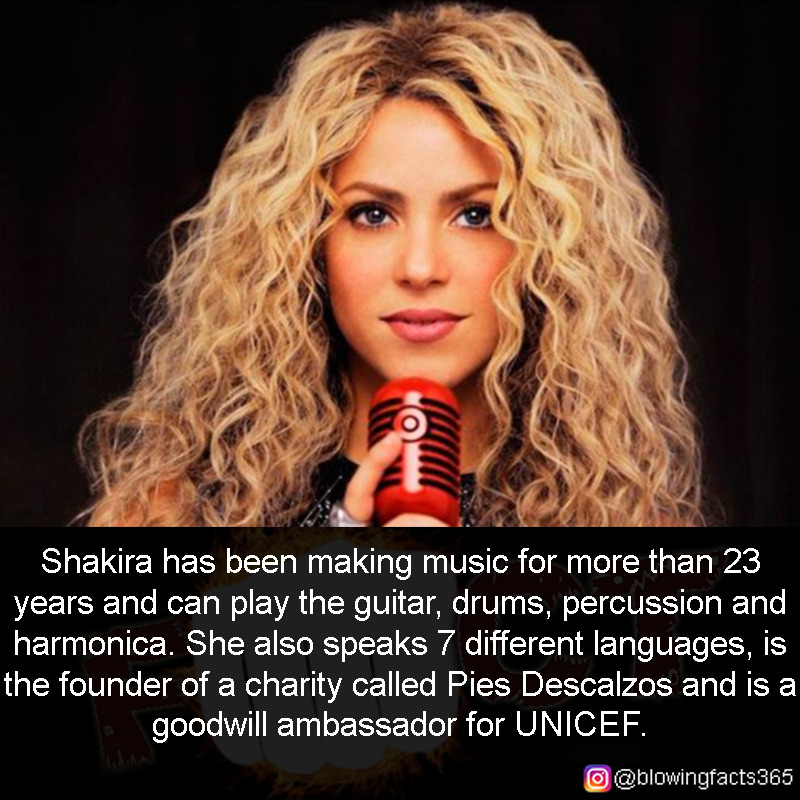 Facts that will blow your mind - Shakira has been making music for more