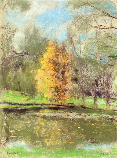 elpasha71:The Basin at Château des ClayesEdouard Vuillard - circa 1932-1938 