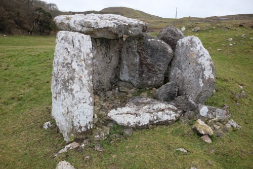 Llety’r Filiast Burial Chamber, Great Orme, Llandudno, North Wales, 11.2.17. This burial mound