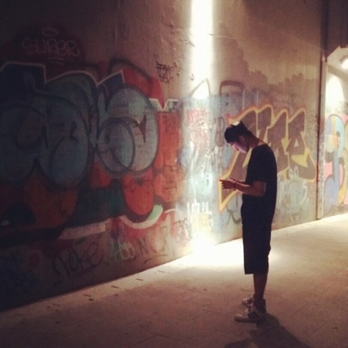 cnbjonghyun-blog:  @FtGtJH , saico0111 , @cnbluegt and Boongboongie at Apgujeong Interchange 