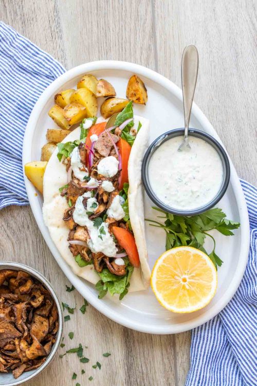 Vegan Shawarma With Portobello