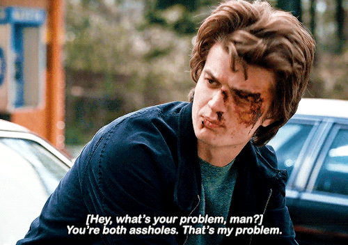 downey-junior:characters in films + television ♔ steve harrington (stranger things)i may be a pretty