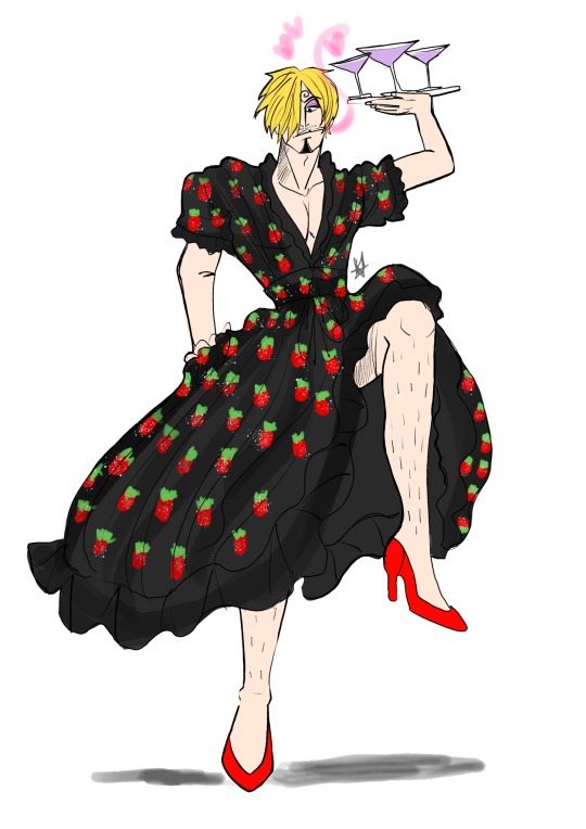 strawberry dress drawing reference